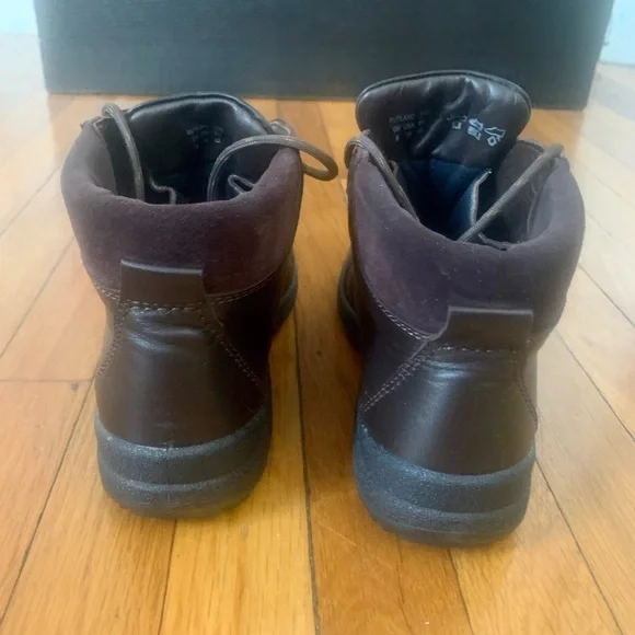 Hotter Rutland Women’s Chocolate Brown Leather & Suede Lace-Up Ankle Booties - Picture 4 of 8